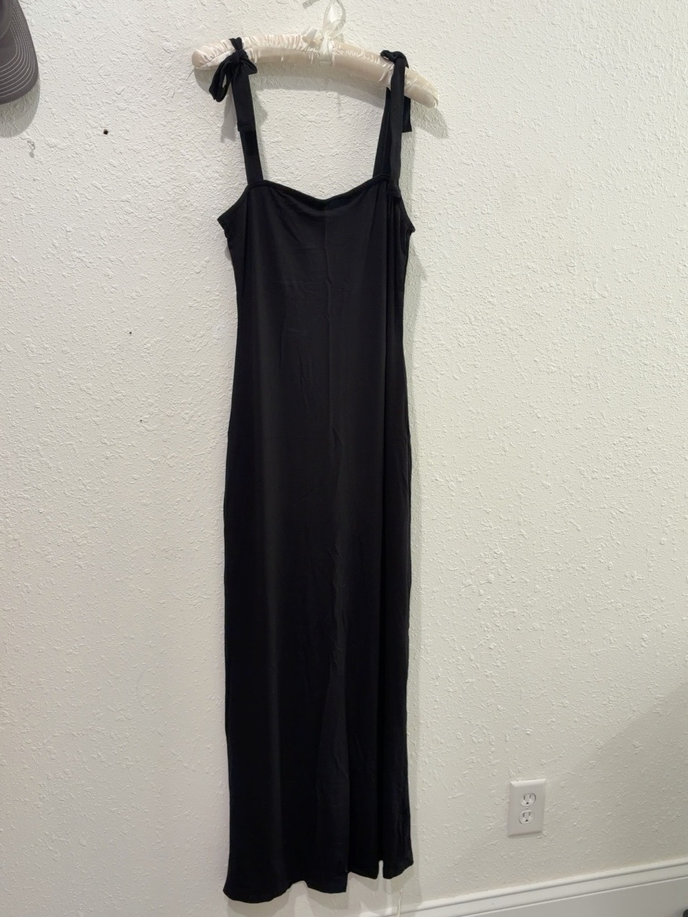 ASOS Black Tie-Shoulder Maxi Dress - Women's